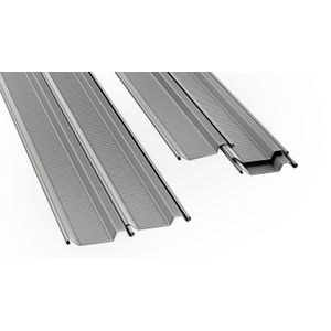 Chapa de Aço Articulada Galvanizada 105mm 0,47mm (Chapa 26) 6m